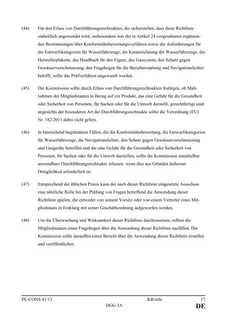 DE EUROPÄISCHE UNION - Öffentliches Register der Ratsdokumente