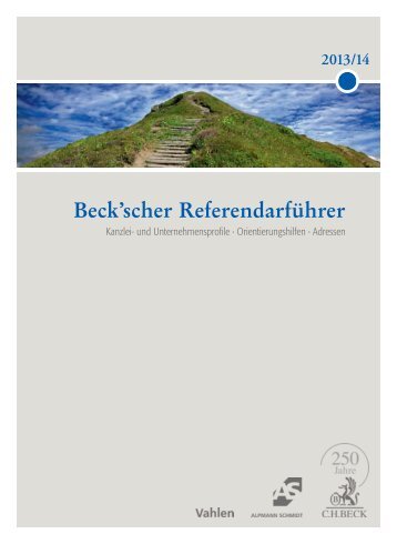 Beck'scher Referendarführer - Verlag C. H. Beck oHG