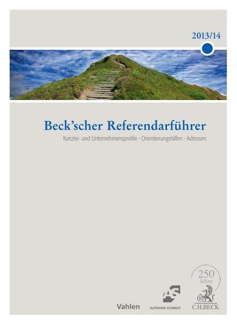 Beck'scher Referendarführer - Verlag C. H. Beck oHG