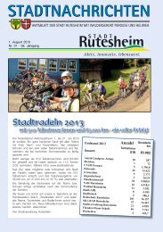 Ausgabe Nr. 31 vom 01. August 2013, Teil I - Rutesheim