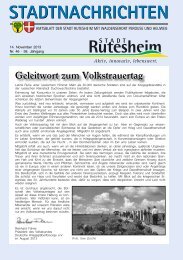 Ausgabe Nr. 46 vom 14. November 2013, Teil I - Rutesheim