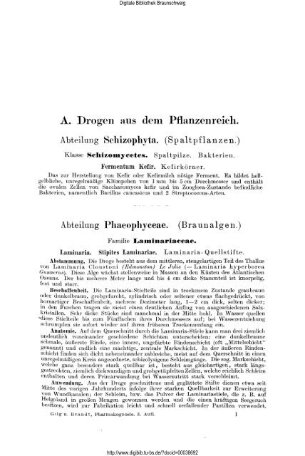 Lehrbuch der Pharmakognosie