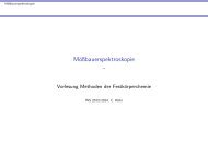 Mößbauerspektroskopie - Anorganische Chemie, AK Röhr, Freiburg