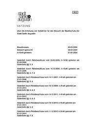 Gebührensatzung - Stadt Sankt Augustin