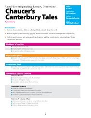 Chaucer's Canterbury Tales (English Language Learners)