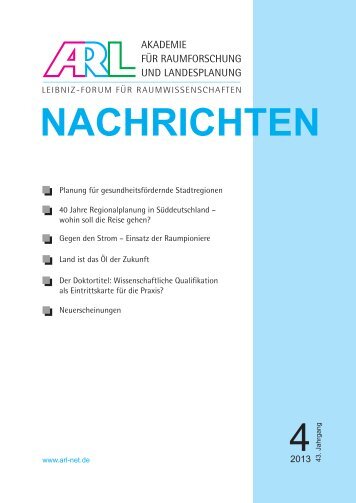 NACHRICHTEN 4 - Publikationen - ARL