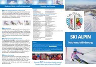 SKI ALPIN SKI ALPIN - Skiverband Bayerwald