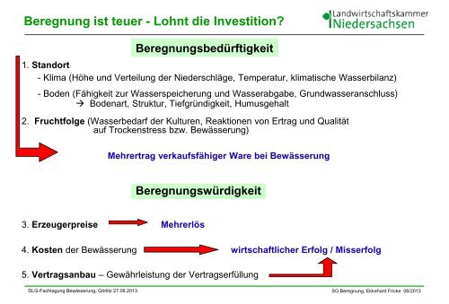 Wirtschaftlichkeit der Feldbewässerung [Download,*.pdf, 2,86 MB]