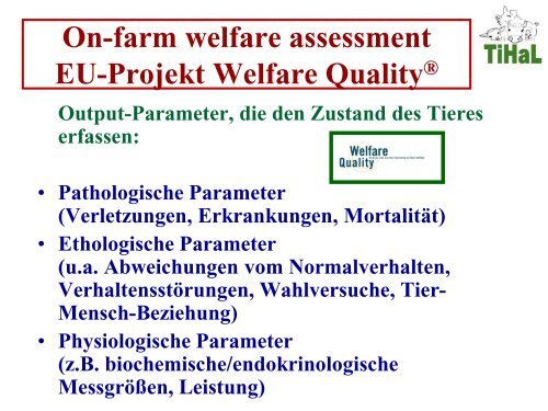 Was ist Tierwohl? [Download,*.pdf, 0,90 MB] - Landwirtschaft in ...