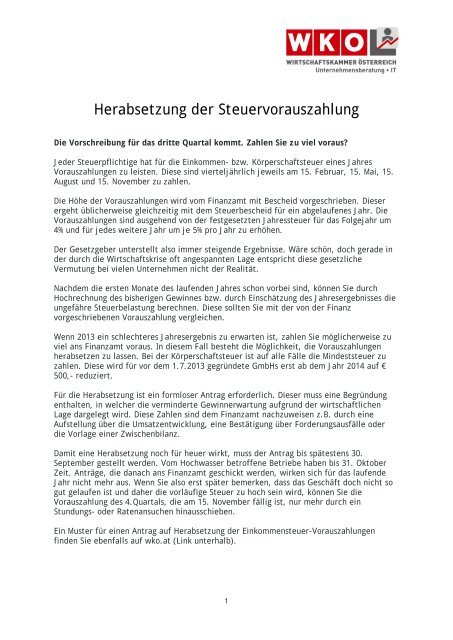 Antrag Auf Änderung Steuerbescheid Muster - Die Geld Zuruck Checkliste Legen Sie Niemals Den ...