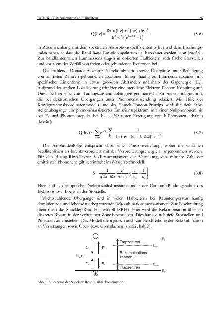 3 REM-KL Untersuchungen an Halbleitern