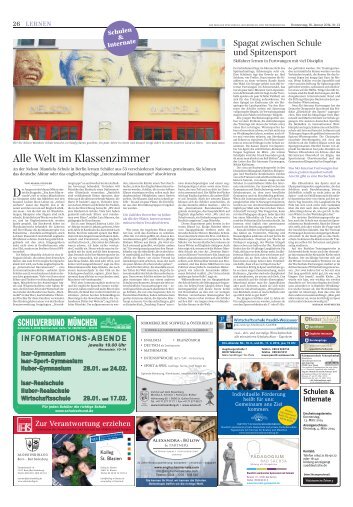 Aktuelle Ausgabe Schulen & Internate - sz-media.de