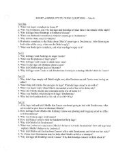 SHORT ANSWER STUDY GUIDE QUESTIONS - Othello