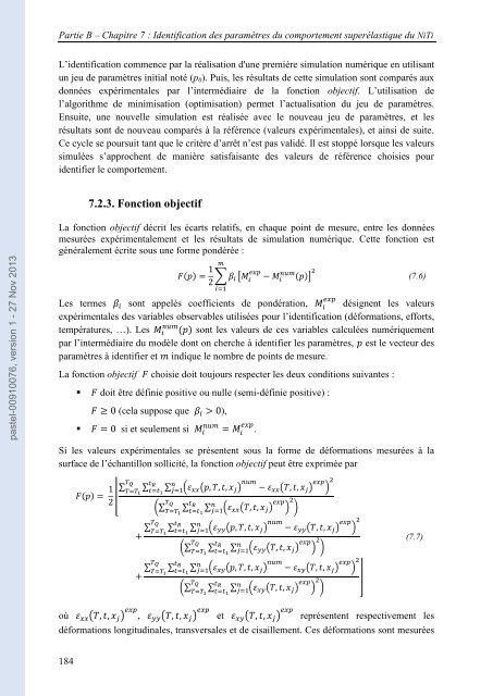 Dialogue essais-simulation et identification de lois de comportement ...