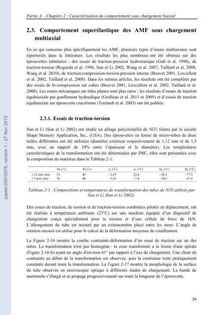 Dialogue essais-simulation et identification de lois de comportement ...