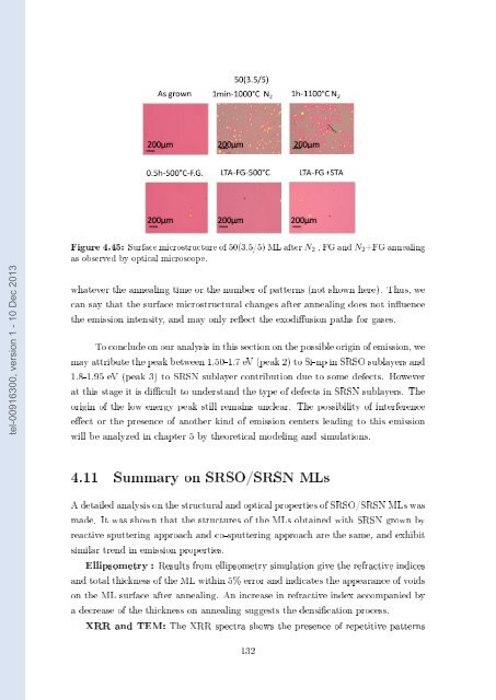 Films minces à base de Si nanostructuré pour des cellules ...