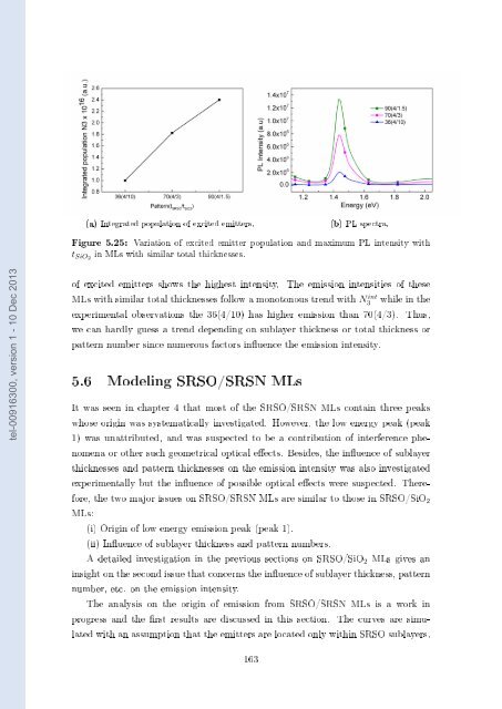 Films minces à base de Si nanostructuré pour des cellules ...