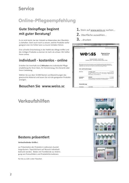 Lieferprogramm 2014 WEISS
