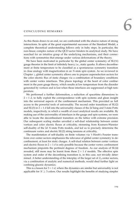 Topology, symmetry, and phase transitions in lattice gauge ... - tuprints