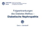 Kompetenzfeld Diabetes mellitus II - UK-Online