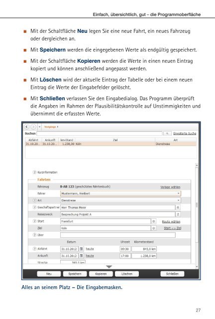 WISO Fahrtenbuch