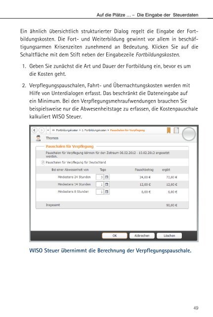 WISO Steuer 2013 - Bedienanleitung