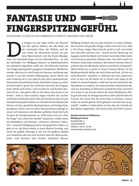 VERITAS - Das Genussmagazin / Ausgabe 11-2014