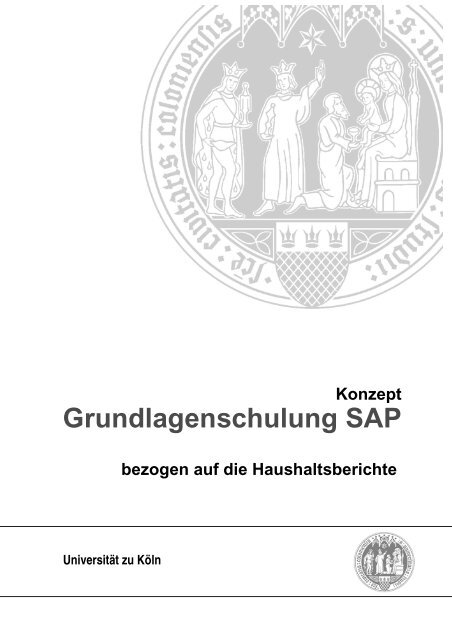 Sap Schulungsunterlagen Verwaltung Universitat Zu Koln
