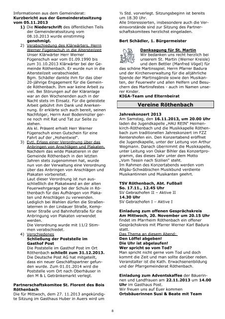 Mitteilungsblatt vom 14.11.2013.pdf - bei der ...