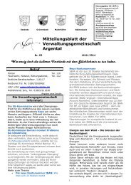 Mitteilungsblatt Nr. 03 vom 16.01.2014 - bei der ...