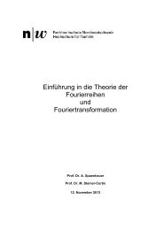 Fourierreihen und Fouriertransformation - Fachhochschule ...