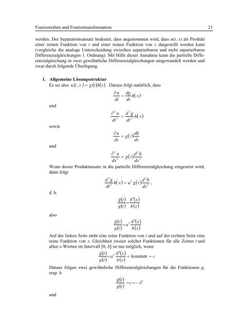 Fourierreihen und Fouriertransformation - Fachhochschule ...