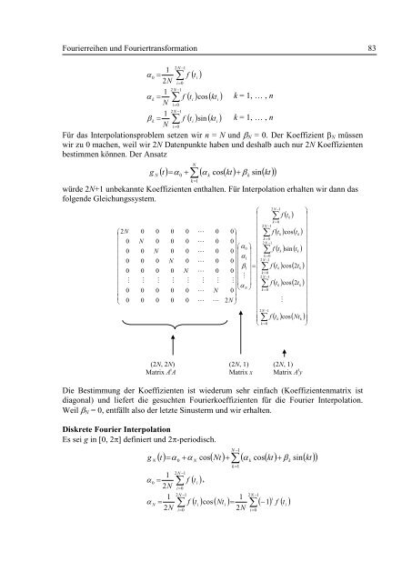 Fourierreihen und Fouriertransformation - Fachhochschule ...