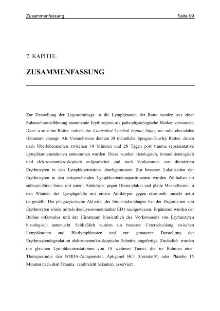 ZUSAMMENFASSUNG