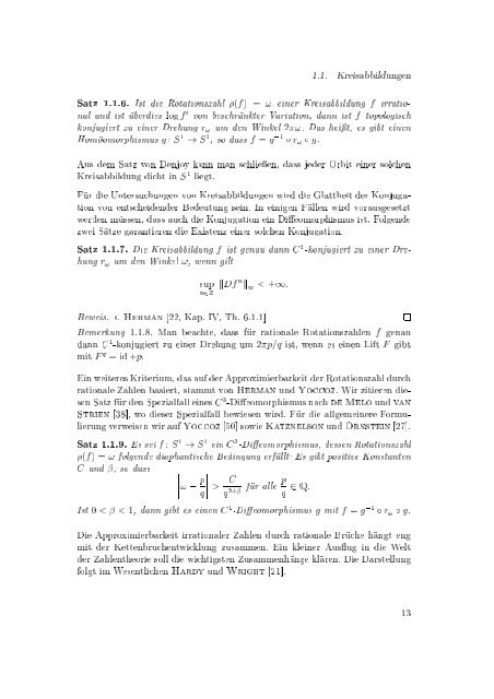 Der Frobenius-Perron-Operator und seine Diskretisierung fiur ...