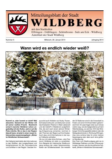 Wann wird es endlich wieder weiß? - Wildberg