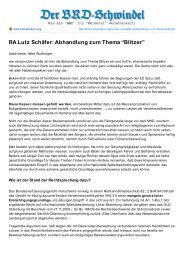 RA Lutz Schäfer: Abhandlung zum Thema “Blitzer”