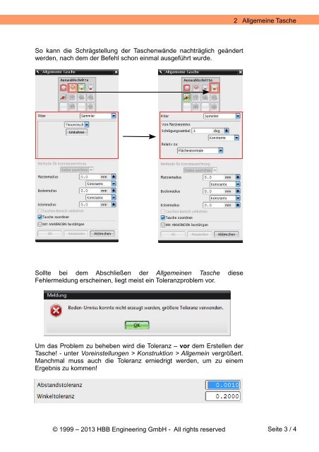 Allgemeine Tasche NX8 - CAD.de