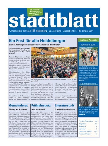 Ein Fest für alle Heidelberger - Stadt Heidelberg