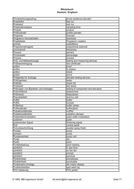 Wörterbuch Deutsch / Englisch 2YK Problematik/Jahr ... - CAD.de