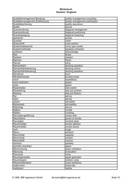 Wörterbuch Deutsch / Englisch 2YK Problematik/Jahr ... - CAD.de