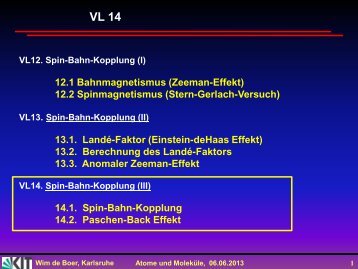 Spin-Bahn Kopplung