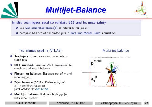 Teilchenphysik II - Jet-Physik - Institut für Experimentelle Kernphysik