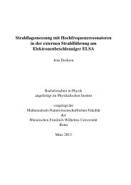 Strahllagemessung mit Hochfrequenzresonatoren in der ... - Elsa