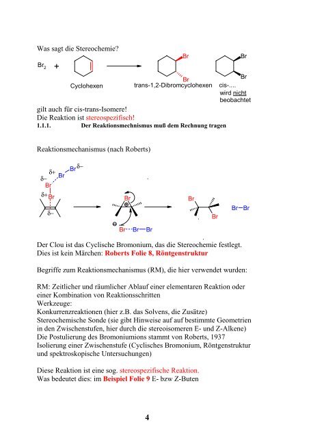 Alkene, Additionsreaktionen - Organische Chemie