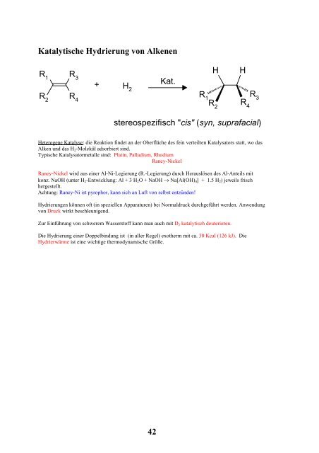 Alkene, Additionsreaktionen - Organische Chemie