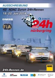42. ADAc Zurich 24h-rennen - 24 Stunden Rennen Nürburgring