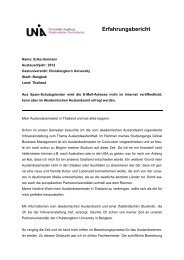 Erfahrungsbericht - AAA - Universität Augsburg