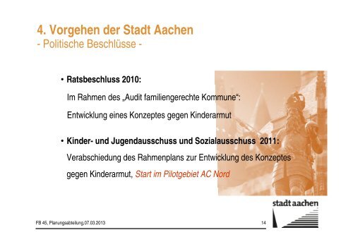Vortrag beim Fachkongress - Stadt Aachen