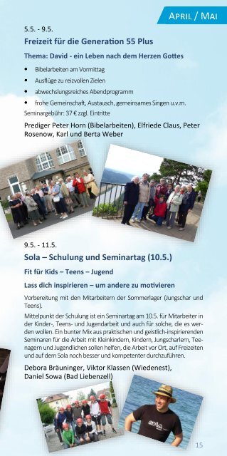 Bibelkurse Freizeiten Konferenzen Seminare - A.B.-Verein